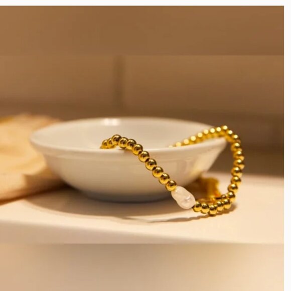 Celeste Sol Billie Pearl Beaded Stretch Bracelet - Picture 2 of 2